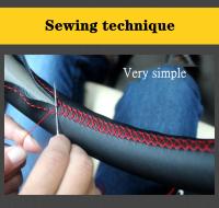 Cubierta De Volante Para Opel Astra (K) Corsa (E) CrosslandX GrandlandX Insignia Microfibra Cuero Personalizada Antideslizante Transpirable Duradera Para Todas Las Estaciones - details 5