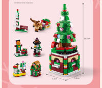Juego De Bloques De Construcción Navideño 6 En 1 Con Luz Vila De Invierno Creativa Casa DIY Bloques De Construcción Para Niños Regalo De Navidad - details 6