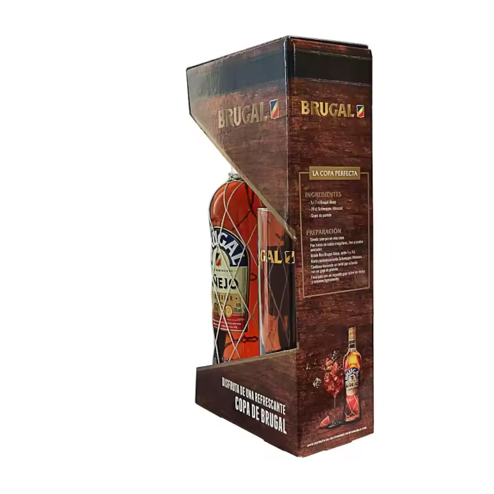 Ron Pack Brugal 70cl + Vaso - 1