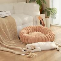 Perrera para mascotas altos gramos tira recta conejo felpa mascota almohadilla pelo largo redondo gato perrera invierno cálido perro cama perrera---80cm - details 10