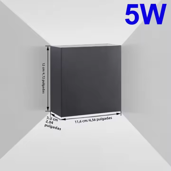Lámpara De Pared Exterior LED Ajustable Y Con Flujo De Luz Variable Impermeable Iluminación Para Porche Balcones Villas Jardines - 1