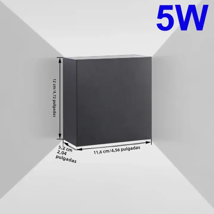 Lámpara De Pared Exterior LED Ajustable Y Con Flujo De Luz Variable Impermeable Iluminación Para Porche Balcones Villas Jardines - 1