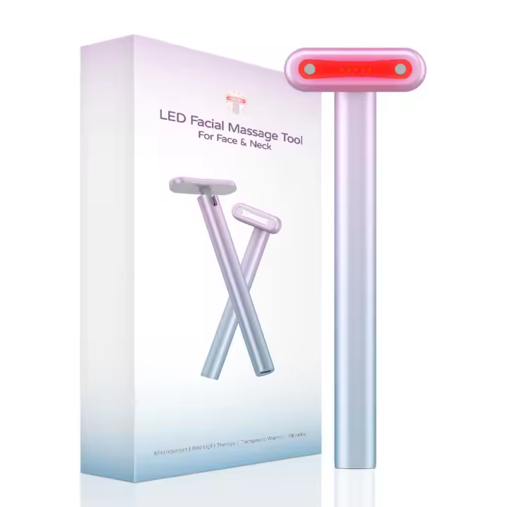 Lámpara Roja De Terapia 4 En 1 EMS Microcorriente Masajeador Facial Rejuvenecimiento De Piel Tensión Del Cuello Anti-Edad Variedad De Colores - 1