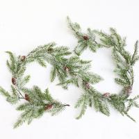Guirnalda De Navidad Con Bayas Rojas Y Conos De Pino Adorno Decorativo Para Fiesta Bodas Y Estufa Regalo De Artesanía Artificial - details 13