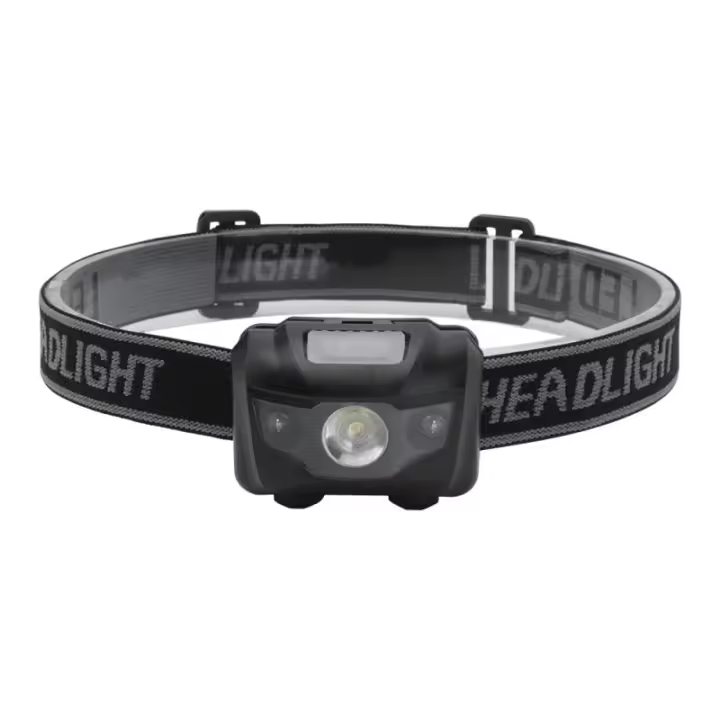 BORUiT Mini Linterna De Corbata LED Con Luz Roja Y Pilas AAA Cuatro Modos Impermeable Para Camping Búsqueda Flashlight - 1