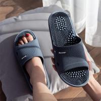 Mocasines De Masaje De Color Sólida Para Mujer Antideslizante Con Punta Abierta Sandalias Suaves Para Interior Estilo De Verano - details 4