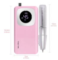 Máquina De Uñas Eléctrica Recargable Profesional 45000RPM Portátil Para Archivar Uñas De Acrílico Y Gel Eliminación De Uñas Postizas - details 8