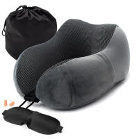 Almohada De Memoria Para El Cuello En Forma De U Soporte De Descanso Para Viaje Oficina Siesta Cervical Almohada De Viaje Suave - details 10