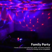 Proyector De Estrellas USB Lámpara LED Rotativa RGB Para Decoración De Habitaciones Y Regalo De Navidad Para Niños Luz Nocturna Mágica De Bola - details 10