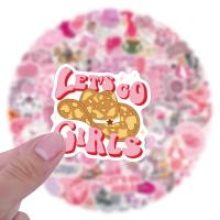 Pegatinas De Cowgirl Disco Rosa 10/30/50/110PCS Estilo Cartoon Graffiti Para Equipaje Laptop Guitarra Coche Bicicleta Scrapbooking - details 1