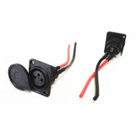 Cargador De Batería Porta 3Pin Conector In-line Jack Socket Para Scooter E-Wheelchair Piezas De Scooter Eléctrico Plástico Y Metal - details 0