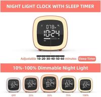 Kids Alarm Clock,Cute Pet Night Light Bedside Animal Alarm Clock Snooze Thermometer - details 1