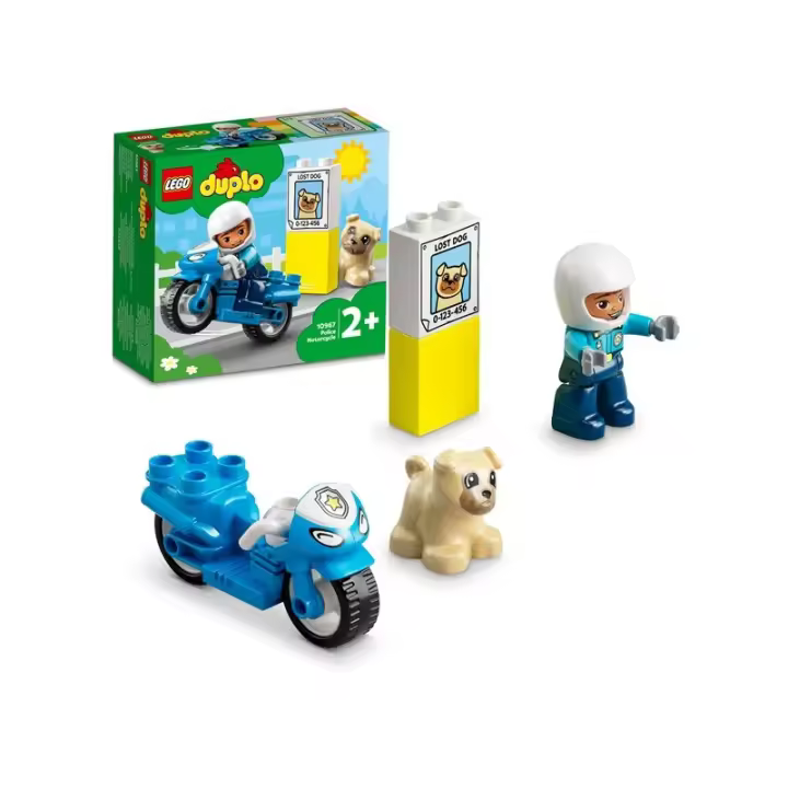 Lego Duplo Town 10967 Moto de Policía edad 2+ - contiene 5 piezas 22L10967 - 1