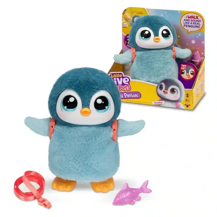 Mascota interactiva Little Live Pets Pingüino sonidos y reacciones LP600000 FAMOSA - 1