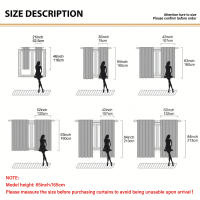 2pcs Cortina De Ventana Con Estampado De Paisaje De Playa Para Decoración Del Hogar Tratamiento De Ventana Para Dormitorio Oficina Cocina Sala De Estar Y Estudio 100% Poliéster - details 1