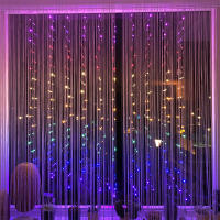 Luz De Curta De Fairy LED Con Control Remoto Decoración De Pared Para Fiesta Boda Dormitorio 7 Colores Twinkle Rainbow Luz LED Para Eventos - details 5