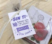 50 tarjetas de agradecimiento para detalles de invitados de boda comuniones bautizo tarjetas kraft blancas con mensaje Sin ti no hubiera sido lo mismo Gracias por venir medida de 4 x 6 cm - details 0
