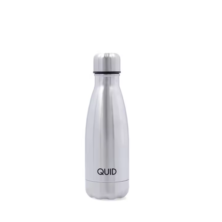QUID XYLON Botella Termo Acero Inoxidable 0,35L Acero Metalizado Facil de limpiar 100% higiénico - 1