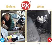 Cubo de basura plegable para Coche con Cordón ajustable, forros de basura para Coche, Bolsa de basura, organizador portátil impermeable para asiento de coche - details 1