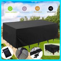 Bcc Cubierta Para Muebles De Jardín160x160x80cm Poliester Negro Canvas Oxford Cubierta Para Muebles De Jardín Cubierta Impermeable Para Mesa De Jardín Con Cordón Y Broche - details 2