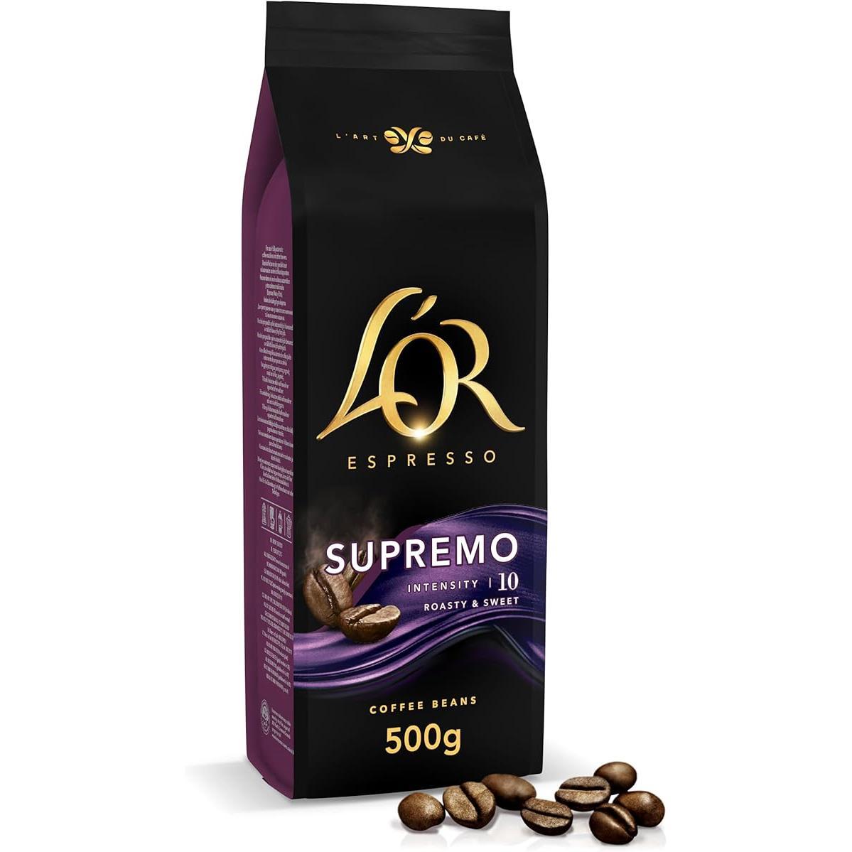 L'OR 2x500g  Espresso Colombia Café en Grano Natural 100% Arábica-L'OR 2x450 gr Espresso Café Grano Passione Rossa Maranello Espresso-L'OR 2*500g Espresso Brazil Café en Grano Natural 100% Arábic-a