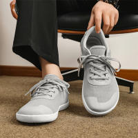 Zapatos De Senderismo Minimalista Para Hombre Con Punta Amplia Y Comodidad Transpirable Zapatillas Verdes 8889 Material De Suela De Goma Cubierta Por Encima Del Tobillo - details 4