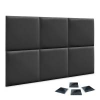 DHOME Juego de Paneles Tapizados de Terciopelo Premium Pack Autoadhesivos para Pared Acústicos Absorbentes Protección Tercera Gama de Colores - details 0