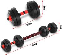 Set de mancuernas ajustables de 10kg, 3 en 1 multifunción peso libre 10kg pesas y pesas peso ajustable para gimnasio en casa - details 4