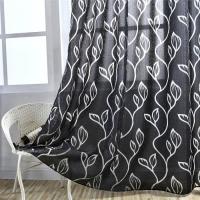 Cortina transparente-Hoja Negra-100x250 cm - details 2