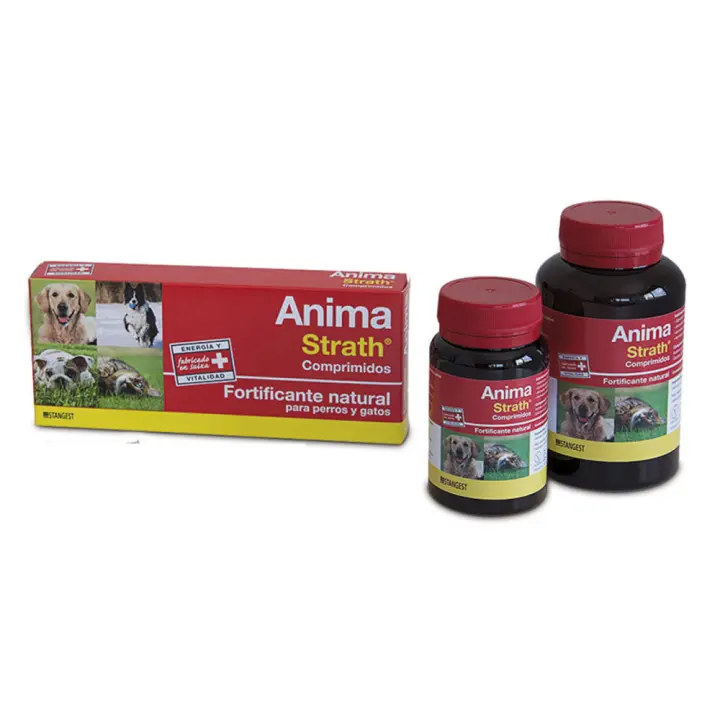 Stangest Anima Strath Fortificante Natural en Comprimidos para Mascotas - Suplemento alimentario con ingredientes 100% naturales - 1