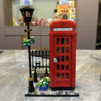 Bloques De Construcción De Teléfono De Londres Rojo 1460Pcs Compatible Con 21347 Decoración Para El Hogar Juguetes Para Niños Regalo De Cumpleaños - details 1