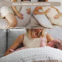 Cojín Lactancia para Dormir Bebé - Almohada Embarazada 180CM - Funda Intercambiable 100% Algodón - SEB MARKET - details 1