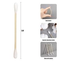 100 Pcs Bastones De Cera De Algodón 100% Hipoalergénicos Y Libre De Cloro Con Mango De Madera Para Limpieza Diaria De Oídos - details 4