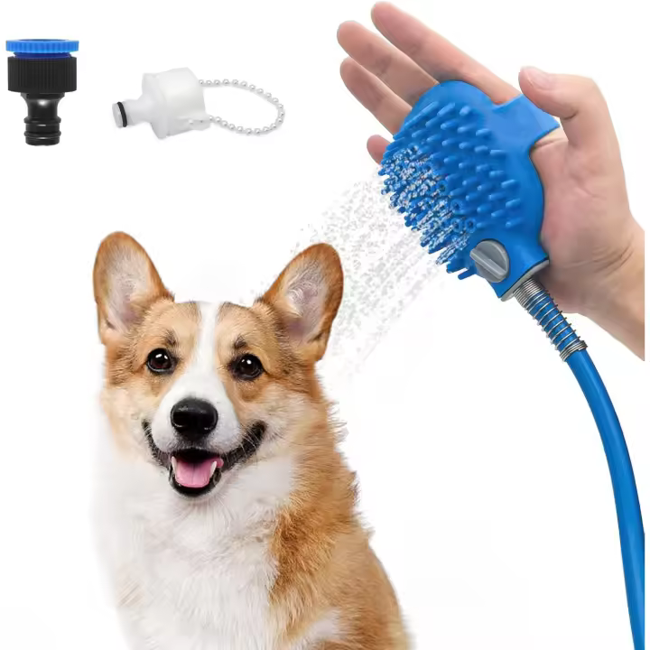 PORCHEDDU Artifacto de baño para Perros, Boquilla de baño para mascotas, Suministros para Gatos y Perros - 1