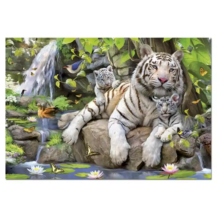 Puzzle Educa 1000 Piezas Tigres Bengala | Diversión Garantizada - 1