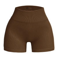 Shorts De Yoga Para Mujer Verano Cintura Alta Terciopelados Fitness Pantalones De Deporte Exterior Terciopelados Estilo Three-point - details 2