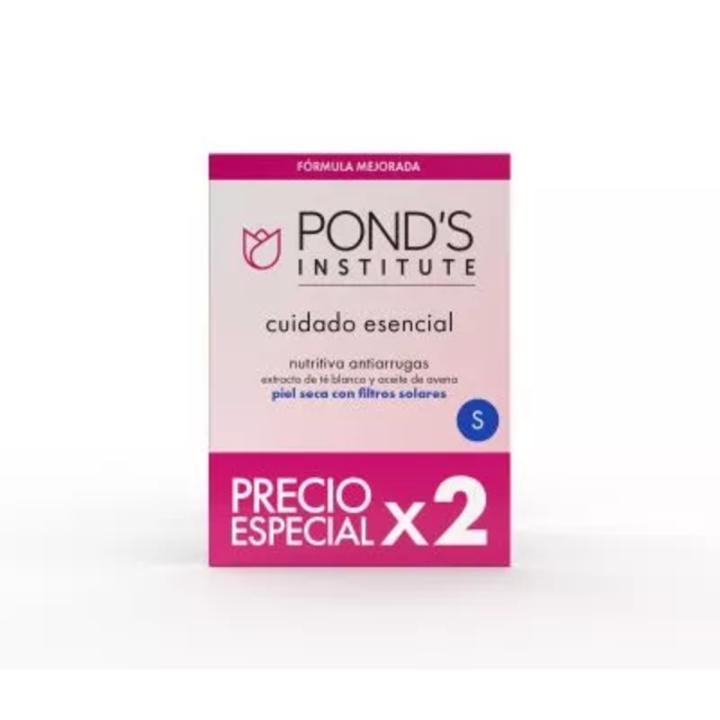 POND’S Crema S nutritiva antiarrugas para piel seca 2 tarros de 50 ml / Unidad — oferta en Miravia