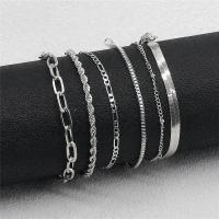 Set De 6 Pulseras Bohemio Multicapa Y Delgadas Para Mujer En Color Oro Metálico Accesorios De Joyería De Verano Y2K Clasico Minimalista Con Cierre De Cangrejo - details 5