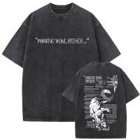Camiseta Oversize Vintage Lavada De Jesus Perdonenles Padre Para Hombres Y Mujeres Estilo Gótico Rock Camisetas Tops De Calle - details 29