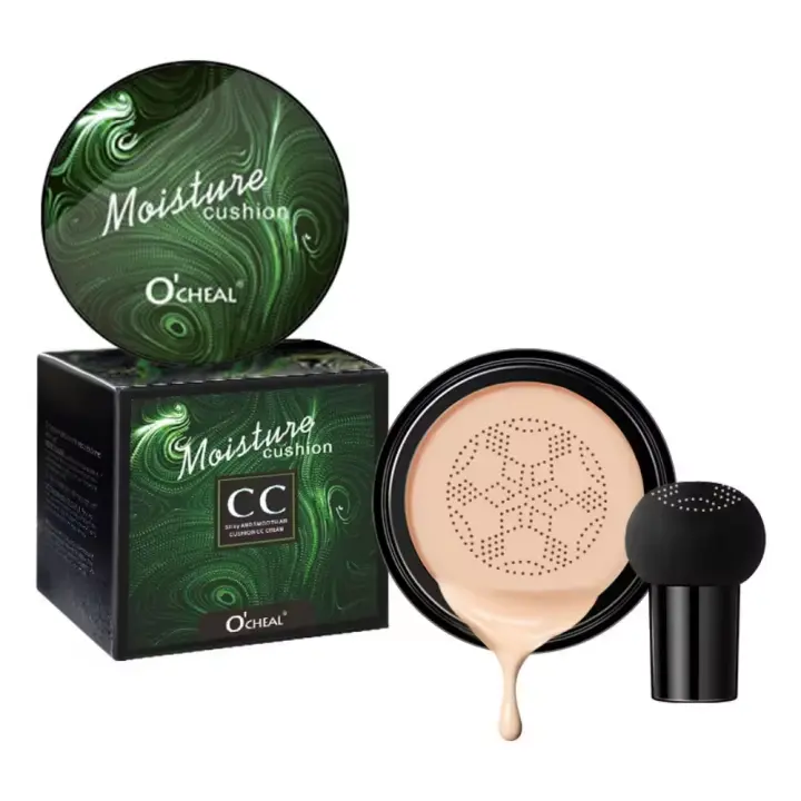 Crema CC, Cojín de aire con cabeza de hongo,, Corrector de Base, Maquillaje Hidratante brillante, Pigmento de Base líquida. - 1