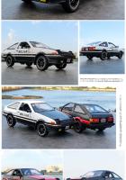 Modelo De Coche De Colección Initial D Toyota AE86 Aleación De Metal a Escala 1:24 Juguete Deportivo Para Niños Y Adultos Vehículos Retroalimentados A458 - details 15