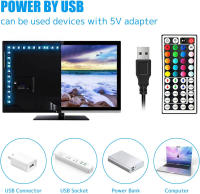 Tira De Luces LED RGB5050 USB5V Flexible Control Remoto APP Iluminación Flexible Para Decoración De Habitaciones Y Paredes - details 5