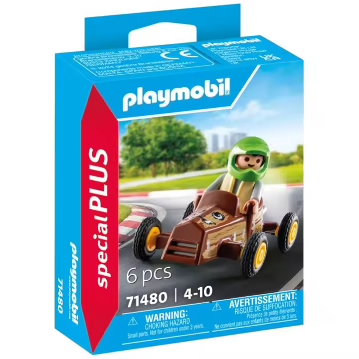 PLAYMOBIL - NIÑO CON KART, 71480, TIENDA CON LICENCIA OFICIAL - 1