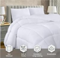 Edredón nórdico de cama con inserto de núcleo de edredón 500G, edredón de edredón, edredón de cama doble con costuras de caja (blanco) multitamaño - details 5