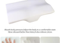 Almohada De Espuma De Memoria Para Dormir Orthopedic Slow Rebound Forma De Mariposa Alivio De Cuello Suave Relajante Estirador Cervical - details 15