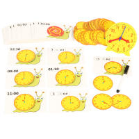 Juguete Educativo De Montessori Reloj De Caracol Para Niños Cognición De Las Horas Minutos Segundos Juego De Rompecabezas De Enseñanza Preescolar - details 3
