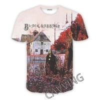 Camiseta Casual Para Hombres Y Mujeres Con Estampado 3D De BLACK SABBATHE Rock Manga Corta Negro Hip Hop Verano Transpirable Mecánica De Lavar Material Poliéster - details 1