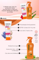 Babaria Pack Protección Facial SPF50 + Corporal SPF50: Crema Facial Solar Antimanchas SPF50+ con Principios Activos de Rosa Mosqueta 75ml y Spray Protector Solar Corporal SPF50 200ml - details 0