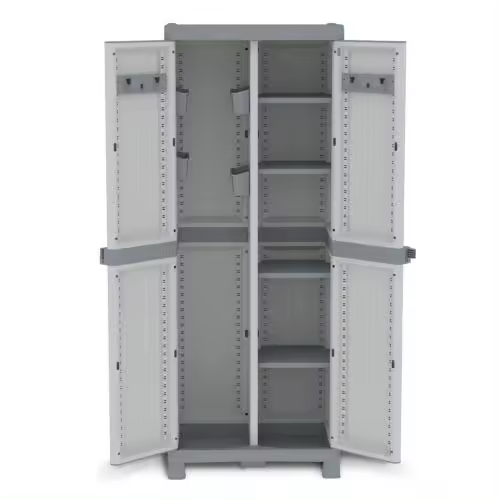 Armario JOBGAR de resina Wave escobero gris 181x70x43cm - 1