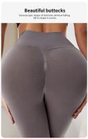 Shorts De Yoga Sin Costuras Cintura Alta Push up Leggings Elásticos Para Gimnasio Correr Ciclismo Transpirables Para Mujer - details 4